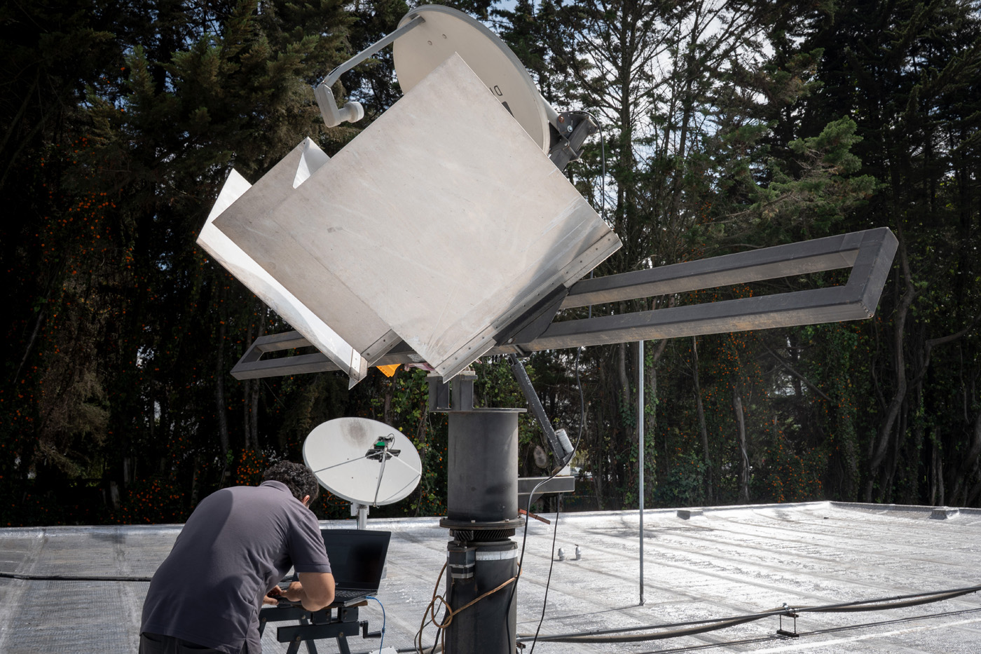 Radiotelescopios del Observatorio Astronómico Nacional. Foto: María Fernanda Londoño, Unimedios