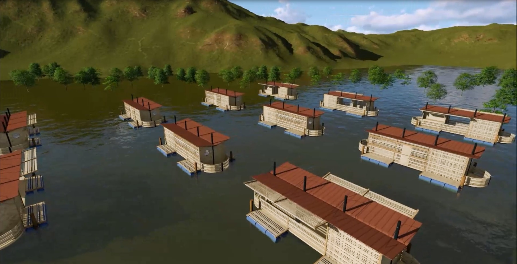 Casas que flotan para enfrentar inundaciones